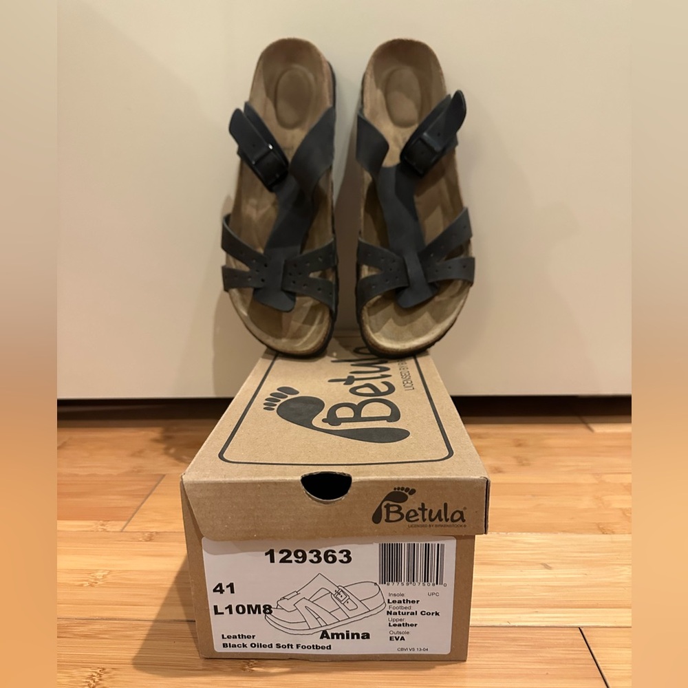 Birkenstock Betula Amina black sz 41 US 10